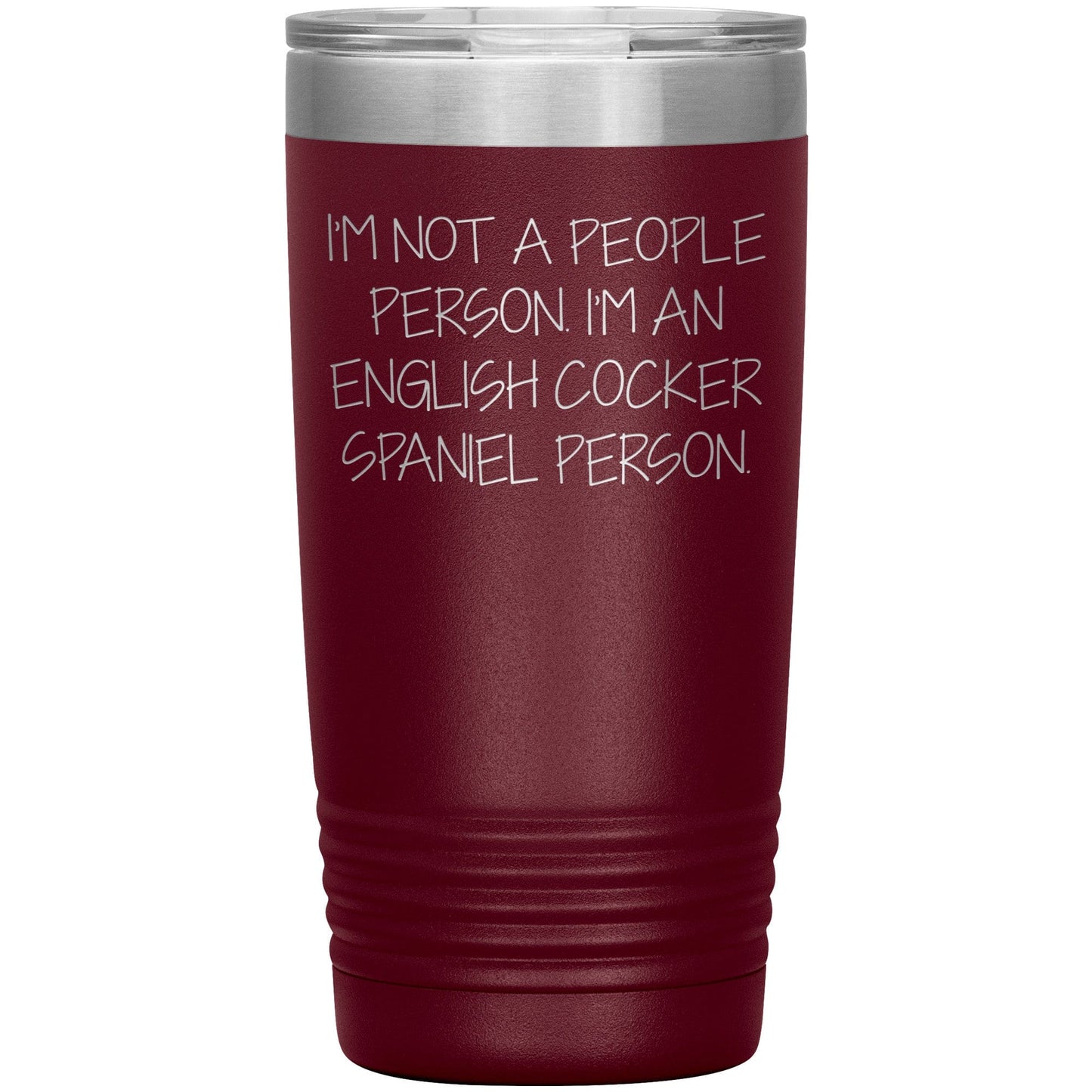English Cocker Spaniel Dog Tumbler, Funny Quote, Gifts from Friends, for English Cocker Spaniel Dog Lovers, Christmas Unique Gifts