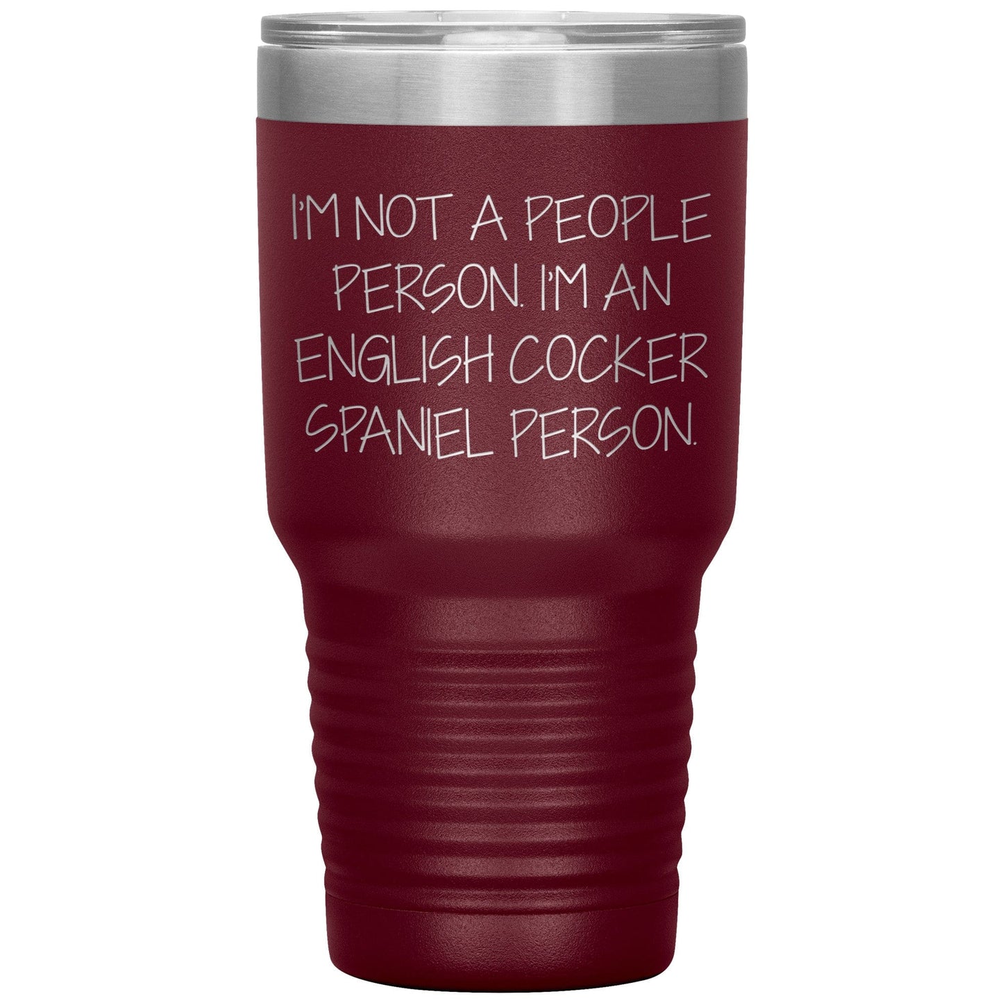 English Cocker Spaniel Dog Tumbler, Funny Quote, Gifts from Friends, for English Cocker Spaniel Dog Lovers, Christmas Unique Gifts