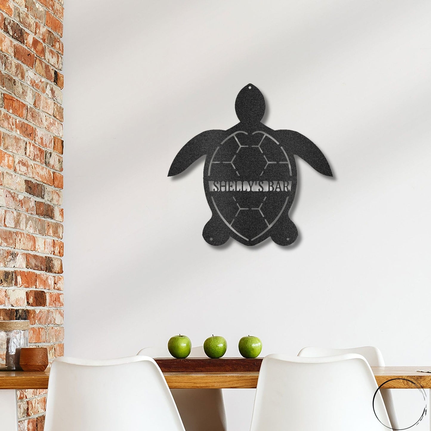 Sea Turtle Personalized Metal Art Wall Sign