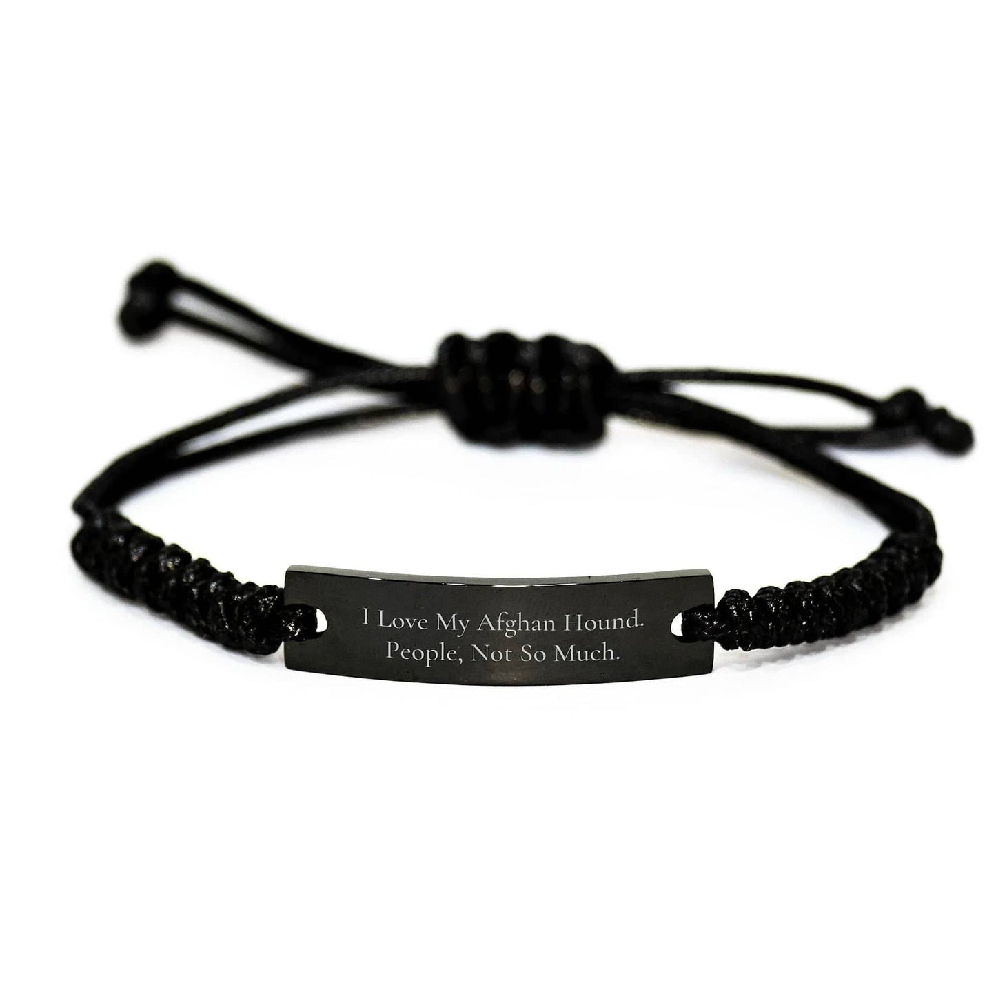 Funny Afghan Hound Dog Rope Bracelet Gifts from Family for Friends on Valentine's