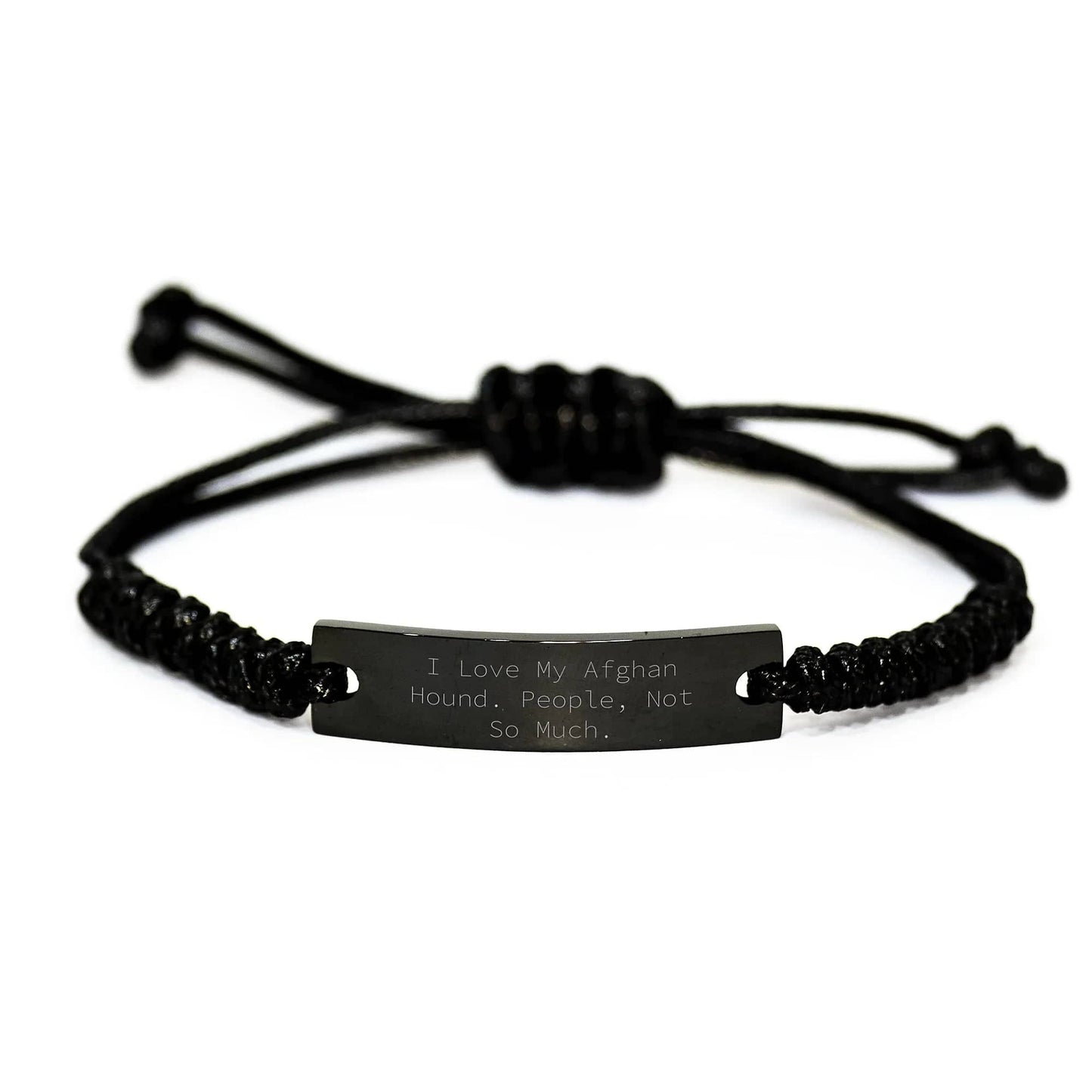 Afghan Hound Dog Rope Bracelet Funny Quote Gifts from Men to Family for Christmas Unique Presents