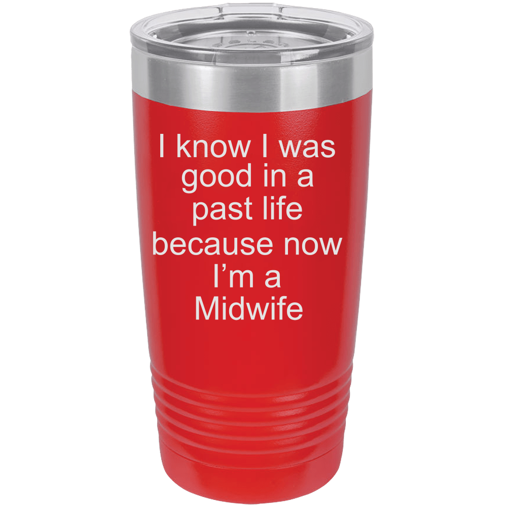 Midwife Polar Camel - 20 oz Ringneck Tumbler {Laser Etched No Colored Art}