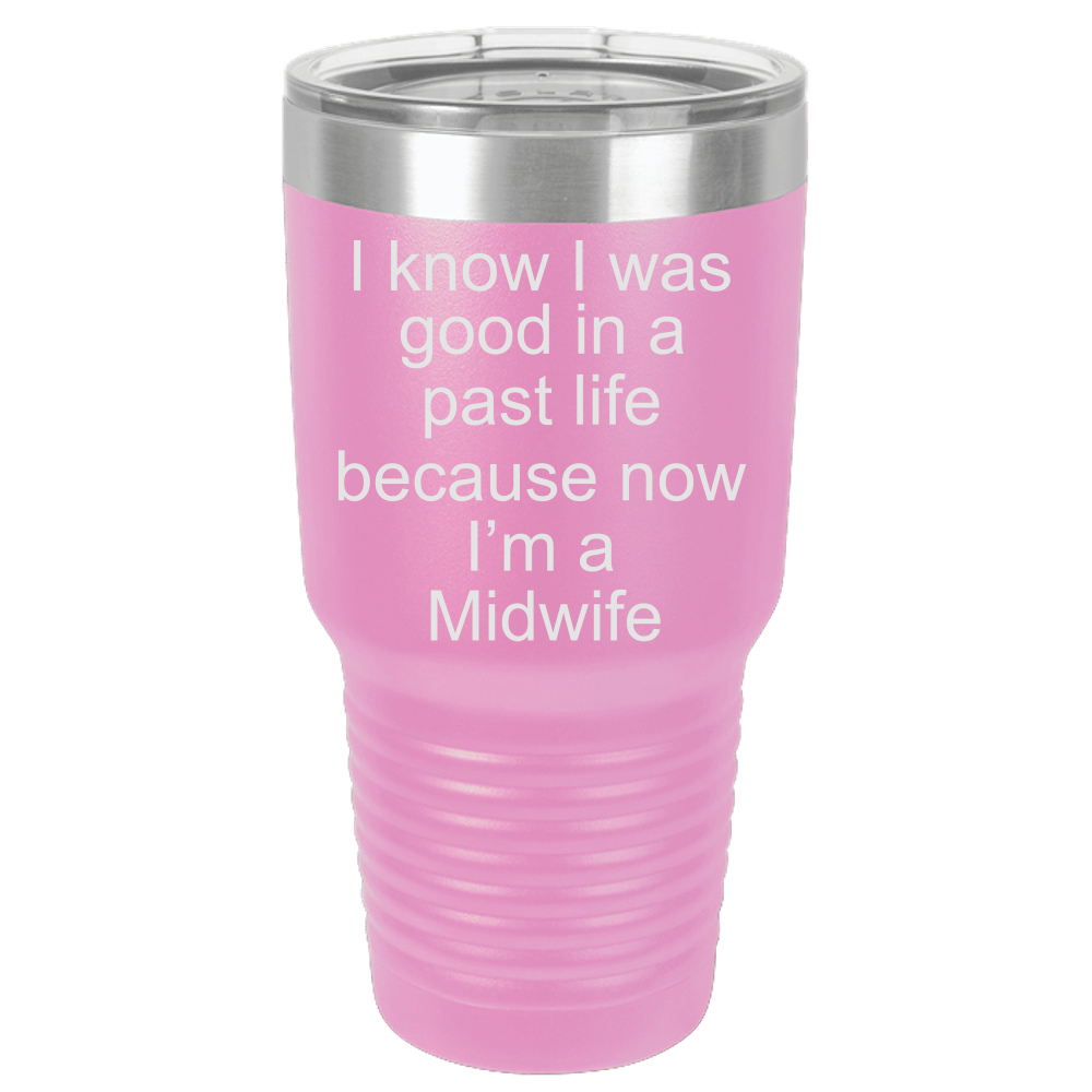 Midwife Gift Polar Camel - 30 oz Ringneck Tumbler {Laser Etched No Colored Art}