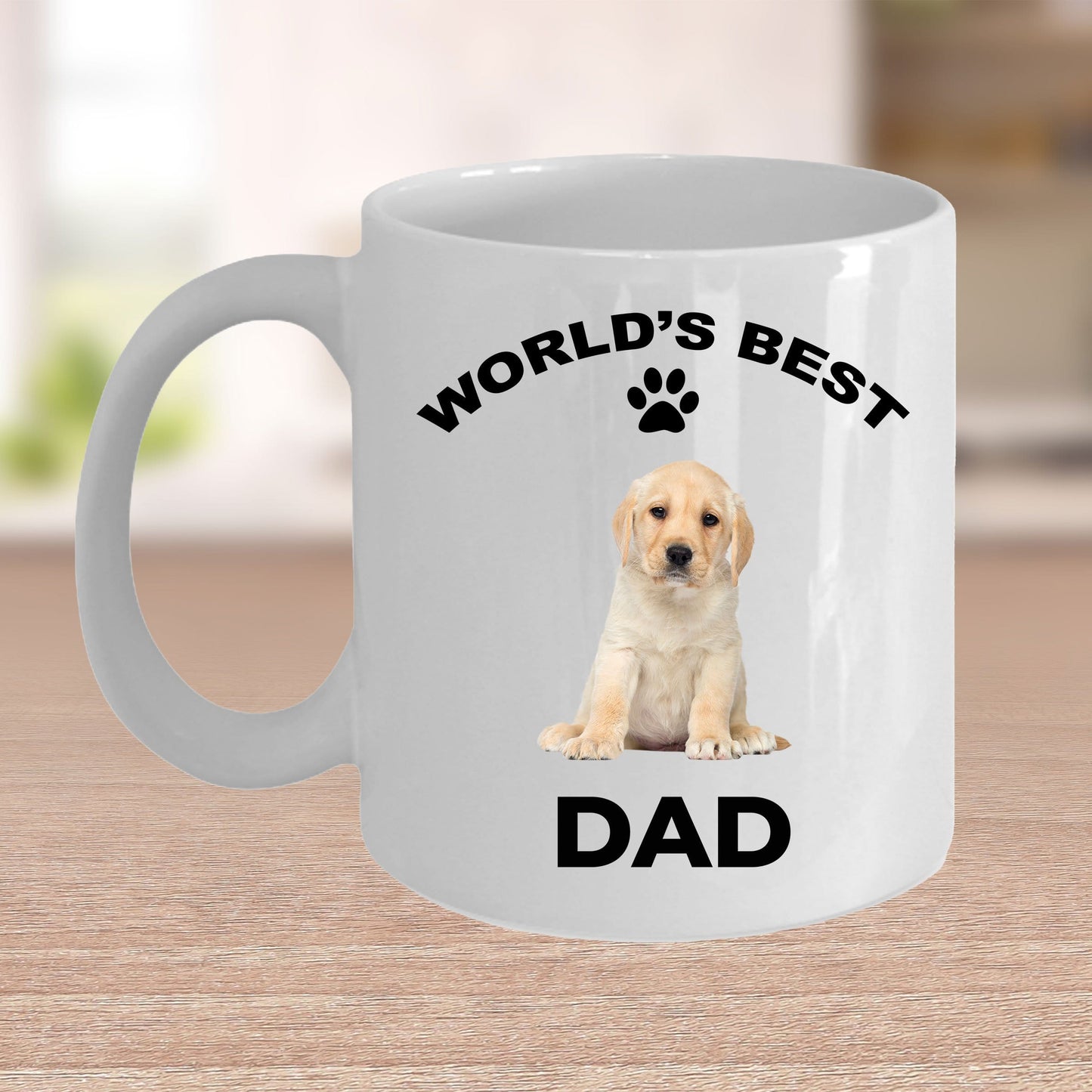 Yellow Labrador Retriever Best Dad Coffee Mug