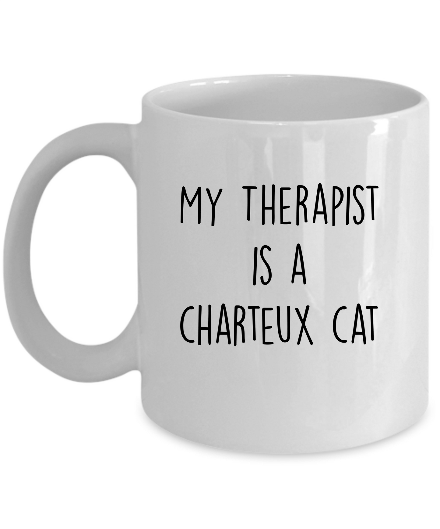 Chartreux Cat Therapist Funny Personalized Ceramic Coffee Mug