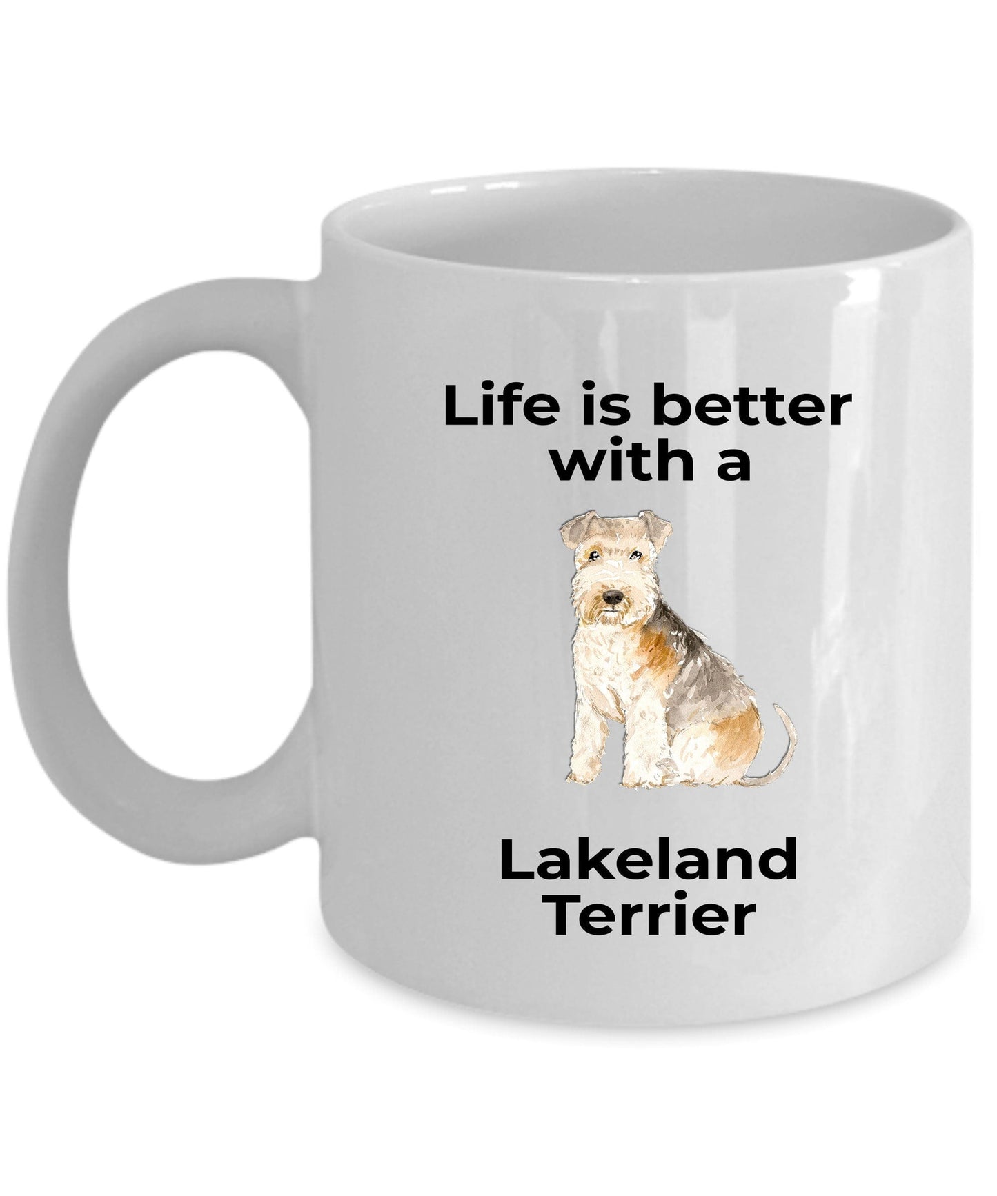 Lakeland Terrier Dog Coffee Mug - Life is Better