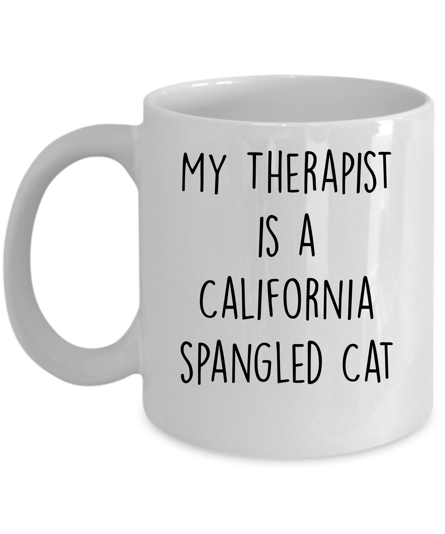 California Spangled Cat Personalized Ceramic 11oz white Coffee Mug