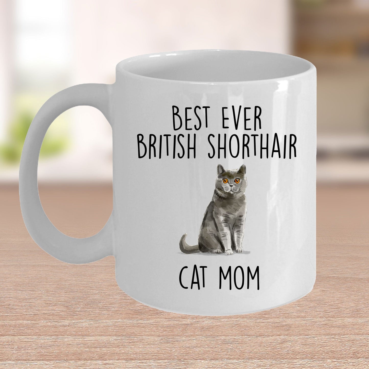 British Shorthair Cat Mom Ceramic Coffee Mug