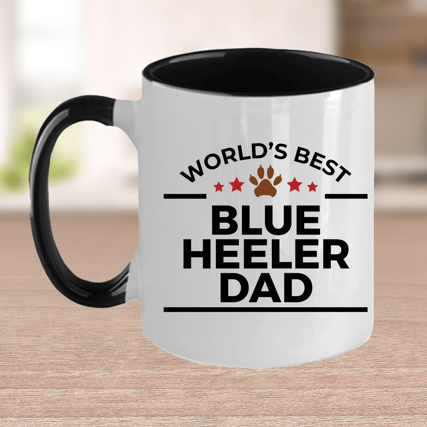 Best Ever Blue Heeler Dog Dad Ceramic Coffee Mug