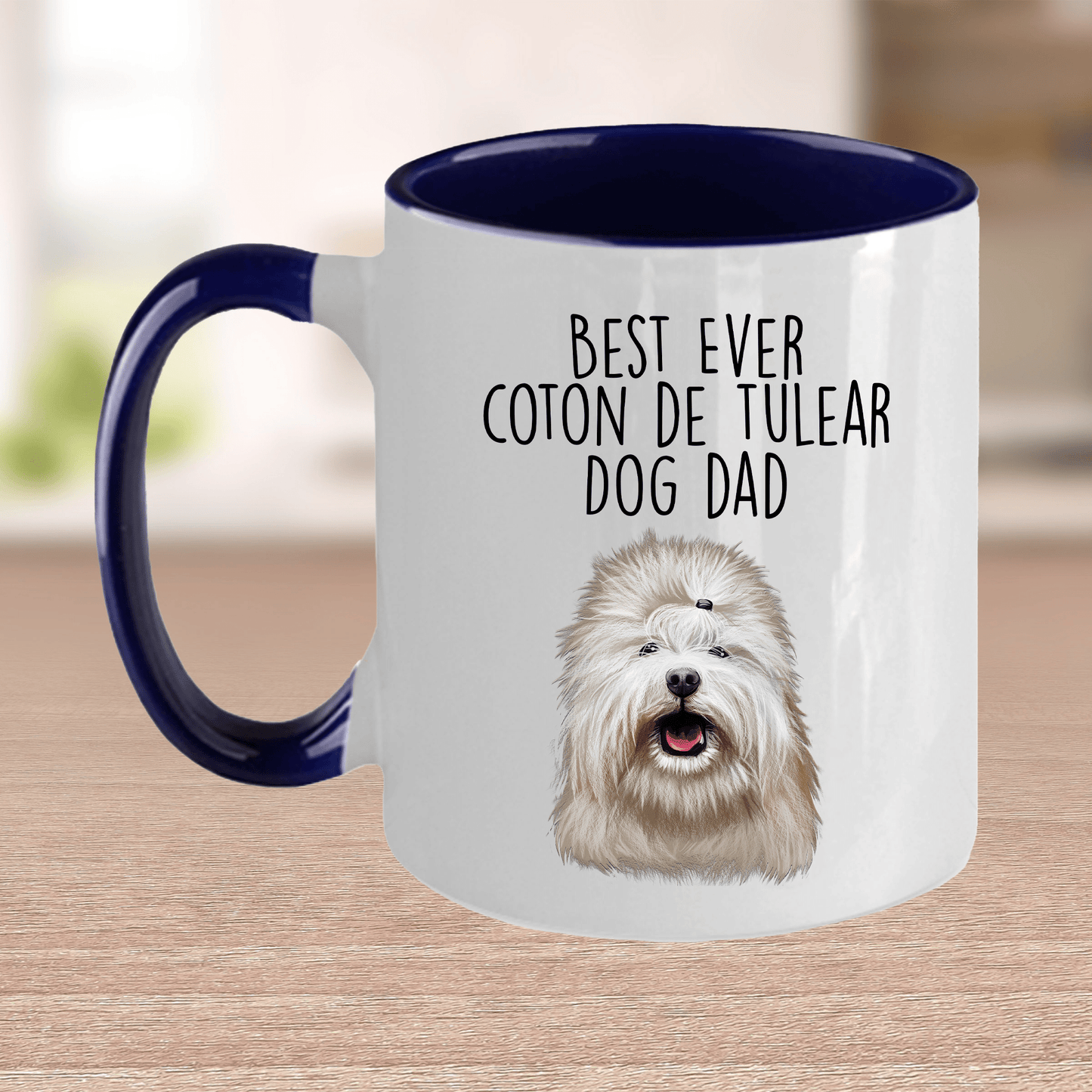 Best Ever Coton de Tulear Dog Dad Ceramic Coffee Mug