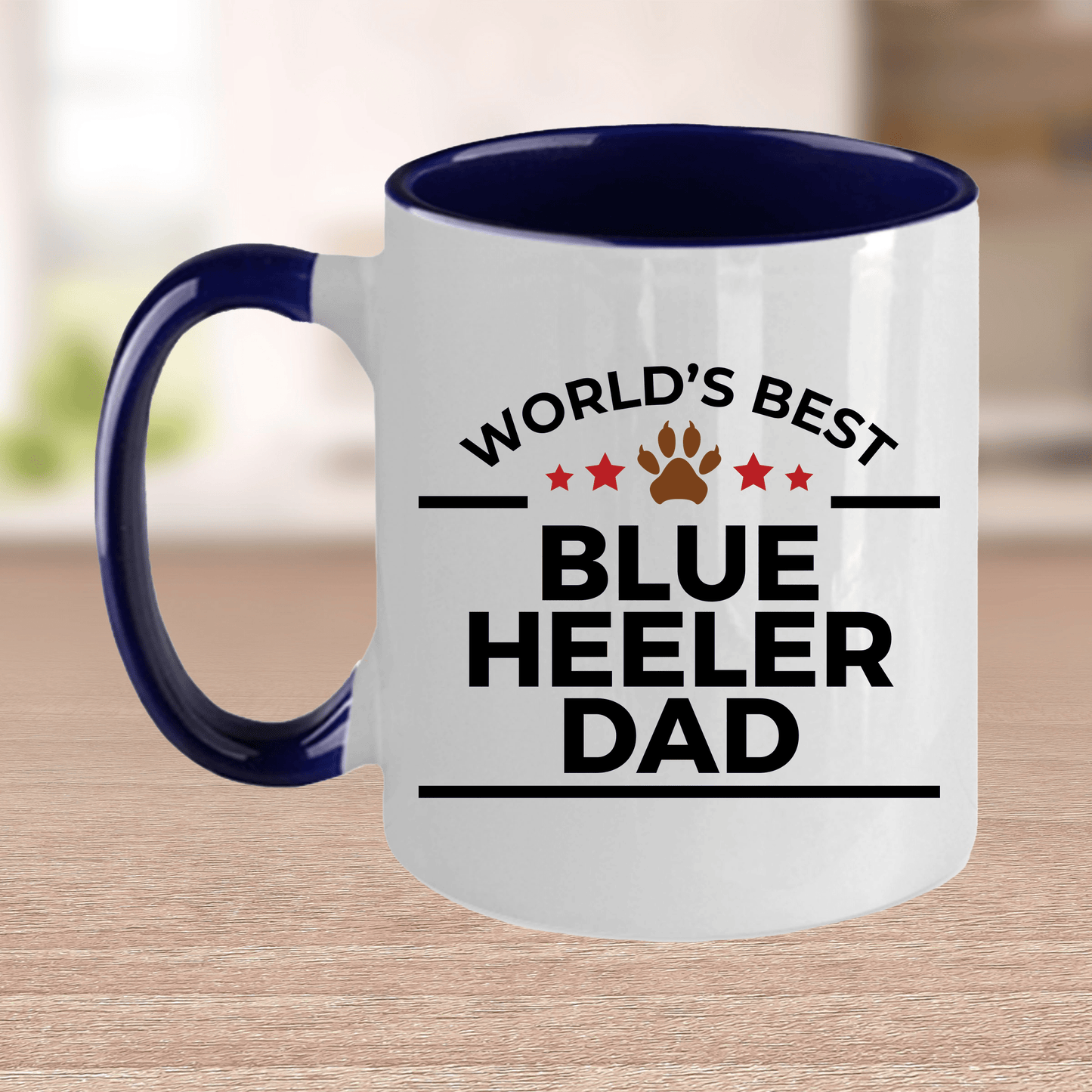 Best Ever Blue Heeler Dog Dad Ceramic Coffee Mug