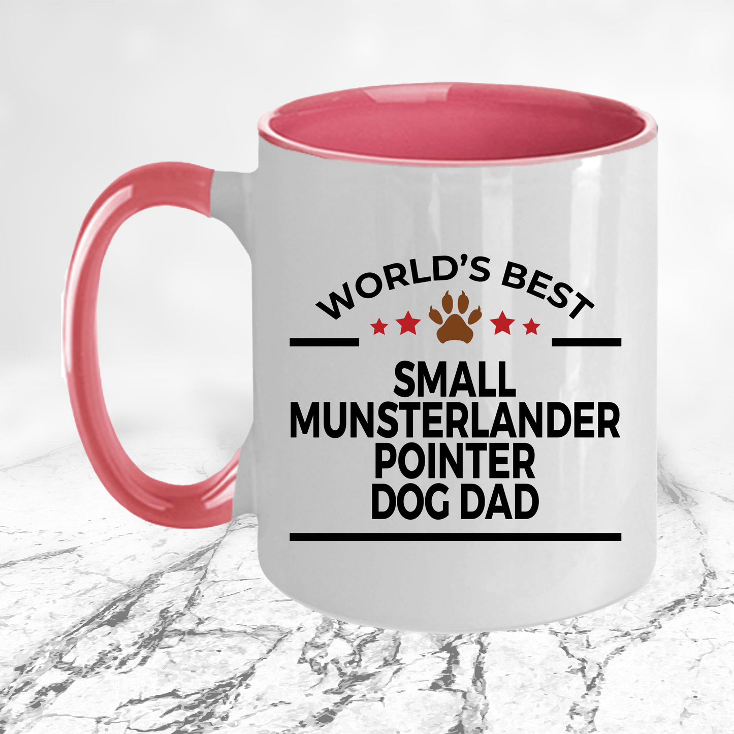 Small Musterlander Pointer World's Best Dog Dad Ceramic Coffee Mug