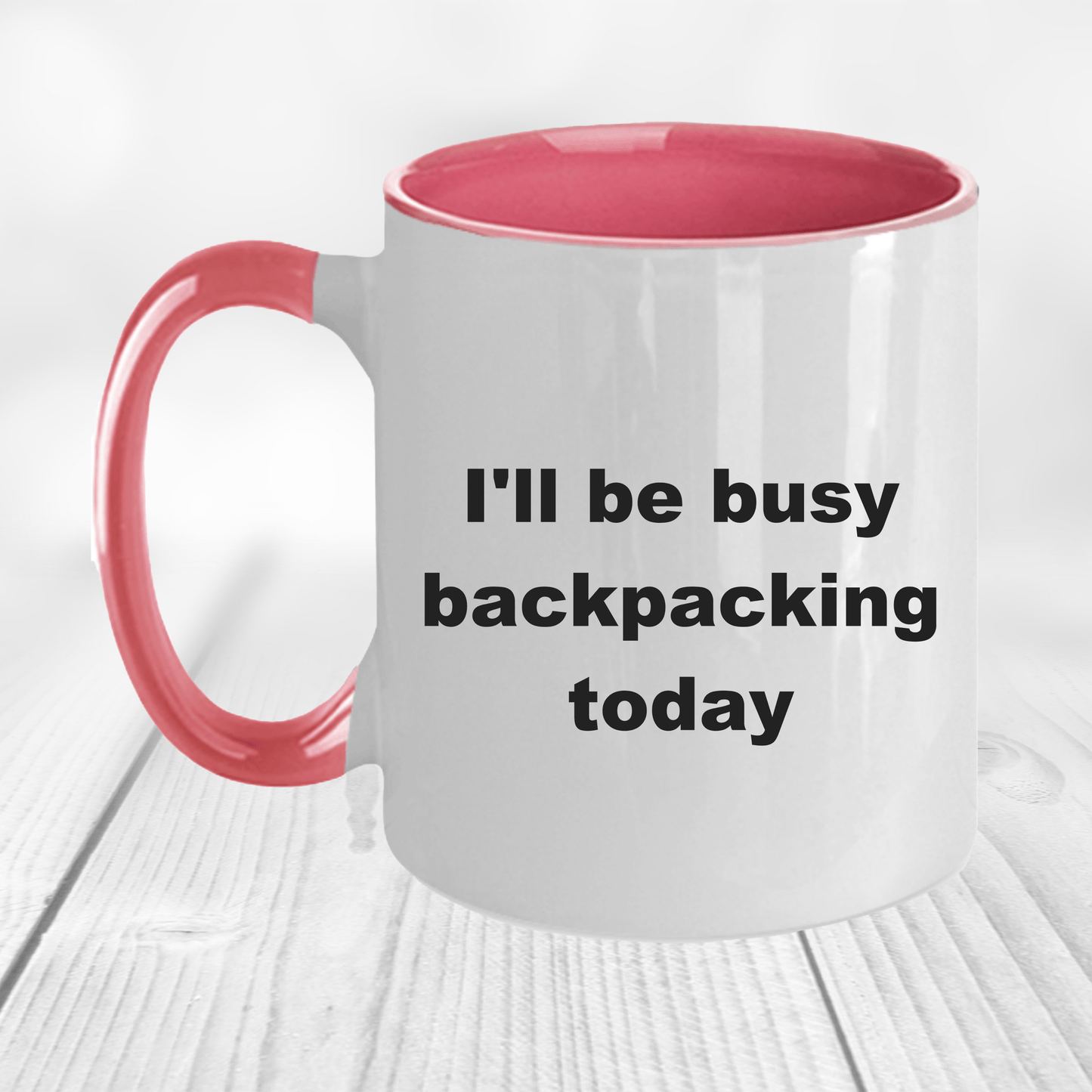 Backpacker Custom Ceramic Coffee Mug