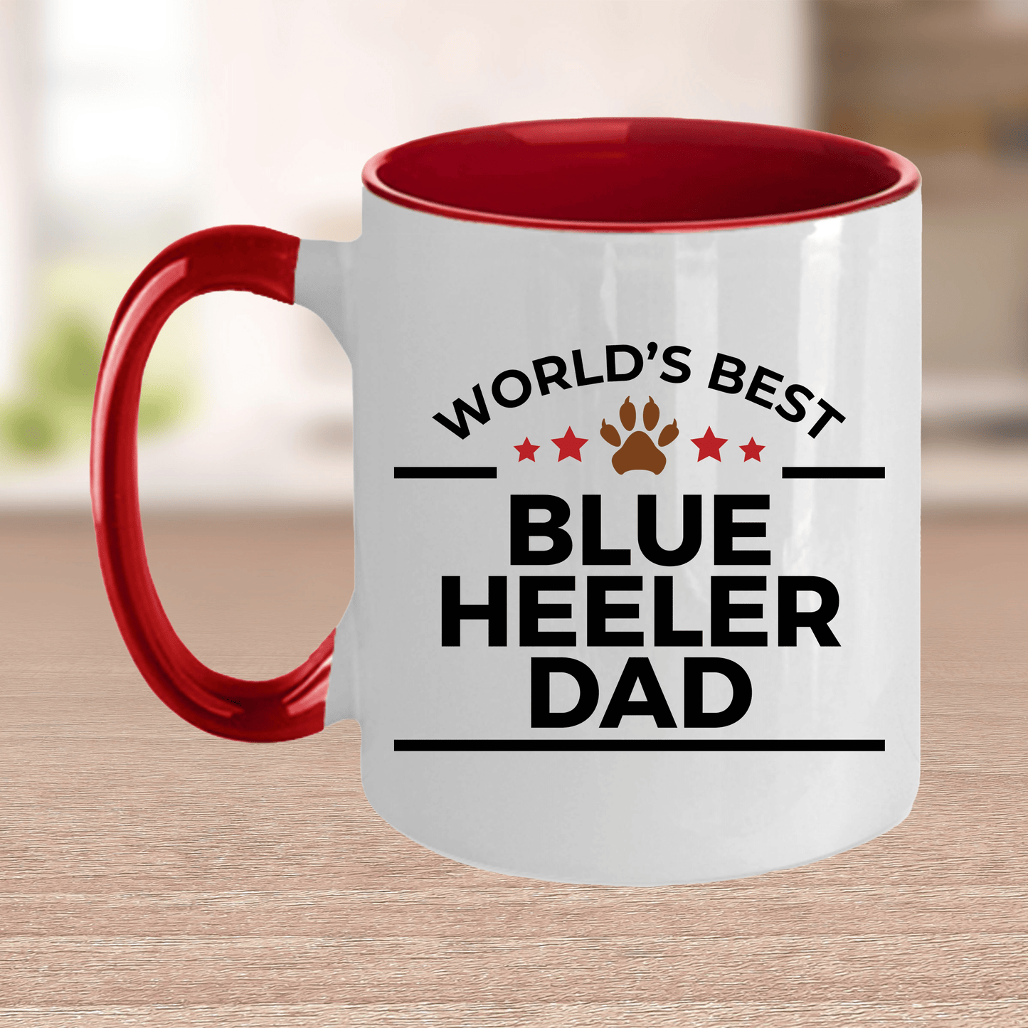 Best Ever Blue Heeler Dog Dad Ceramic Coffee Mug