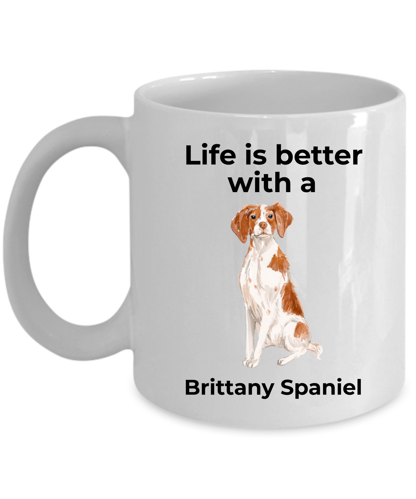 Brittany Spaniel Coffee Mug - Life is Better