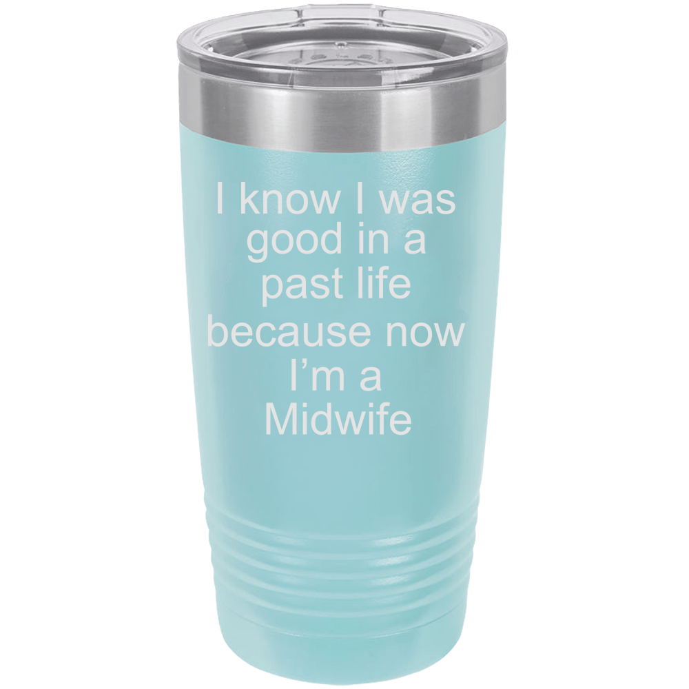 Midwife Polar Camel - 20 oz Ringneck Tumbler {Laser Etched No Colored Art}