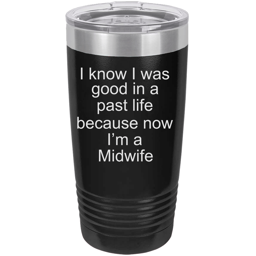 Midwife Polar Camel - 20 oz Ringneck Tumbler {Laser Etched No Colored Art}