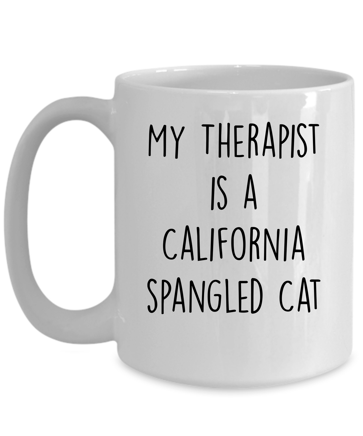 California Spangled Cat Personalized Ceramic 15oz white Coffee Mug