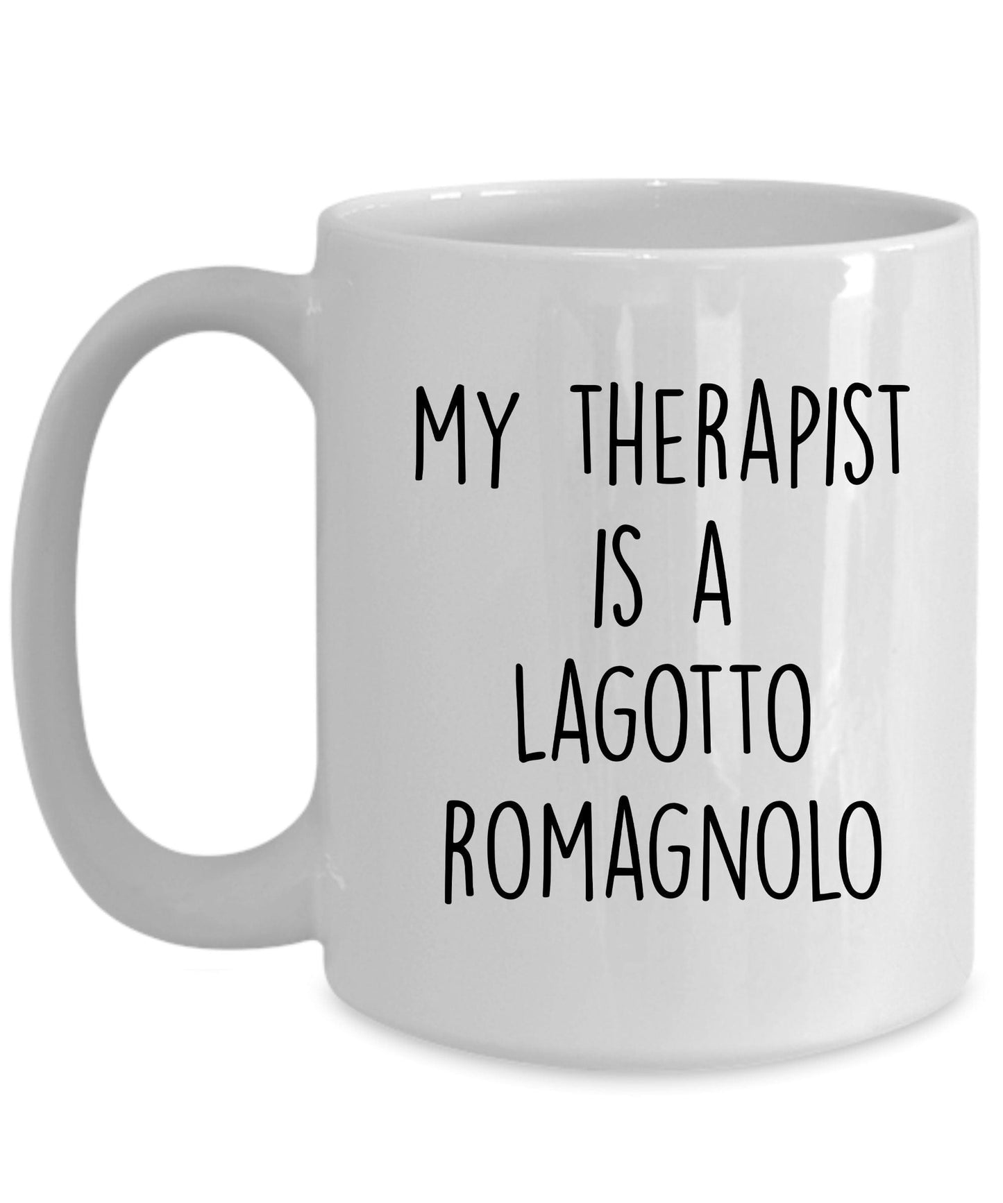 Lagotto Romagnolo Dog Owner Lover Funny Gift Therapist White Ceramic Coffee Mug