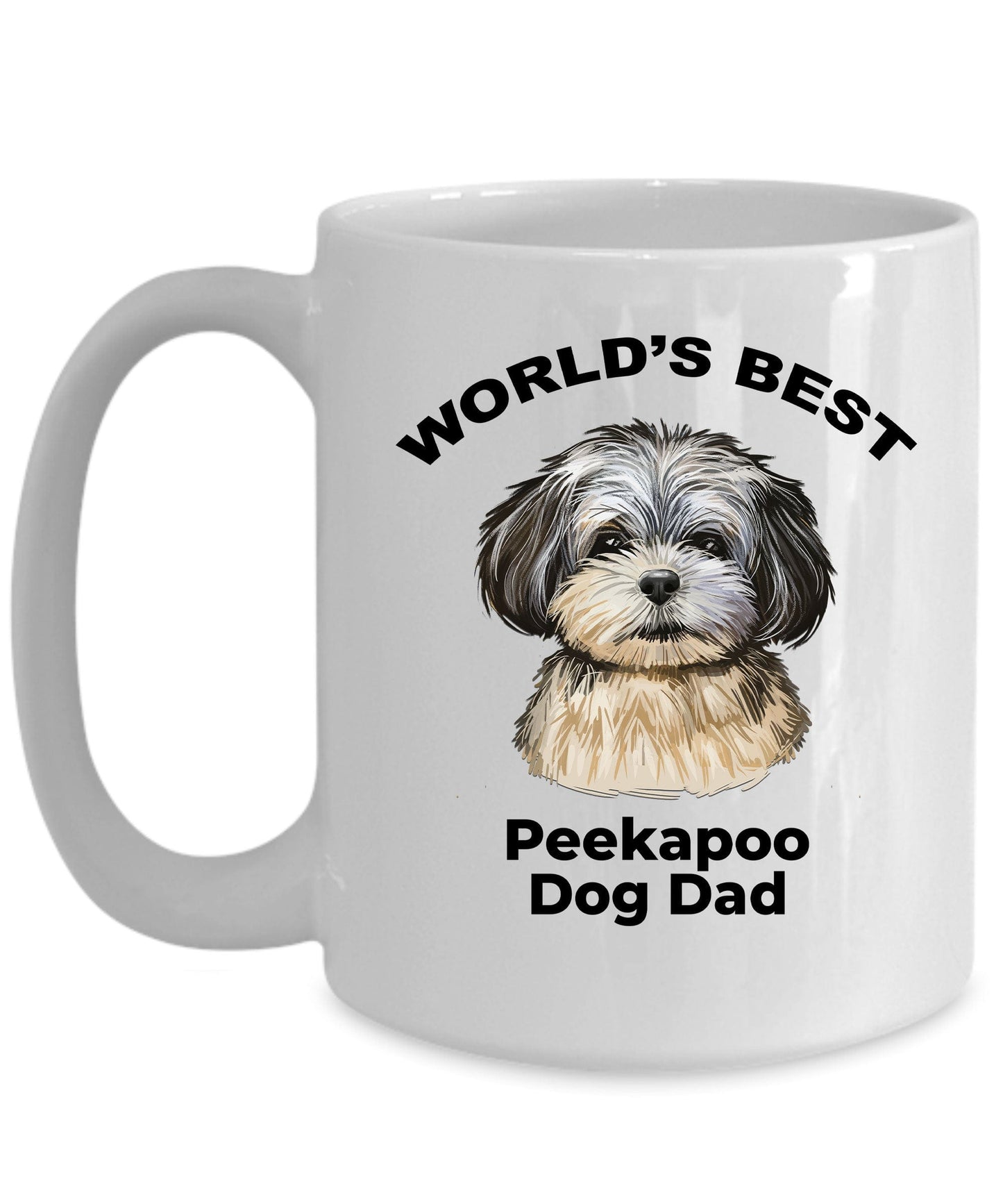 Peekapoo Best Dog Dad Coffee Mug