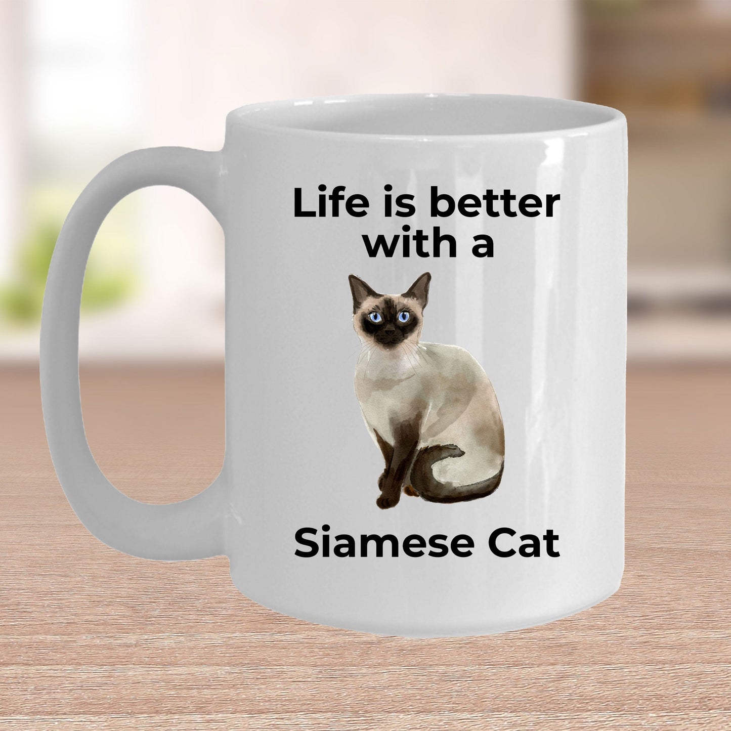 Siamese Cat Lover Coffee Mug Gift Life Is Better