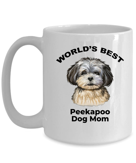 Peekapoo Best Dog Mom Coffee Mug