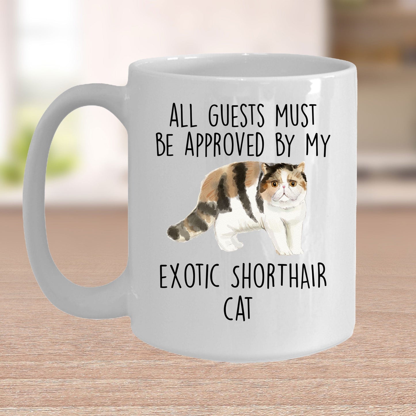 Exotic Shorthair Cat Funny Coffee Mug