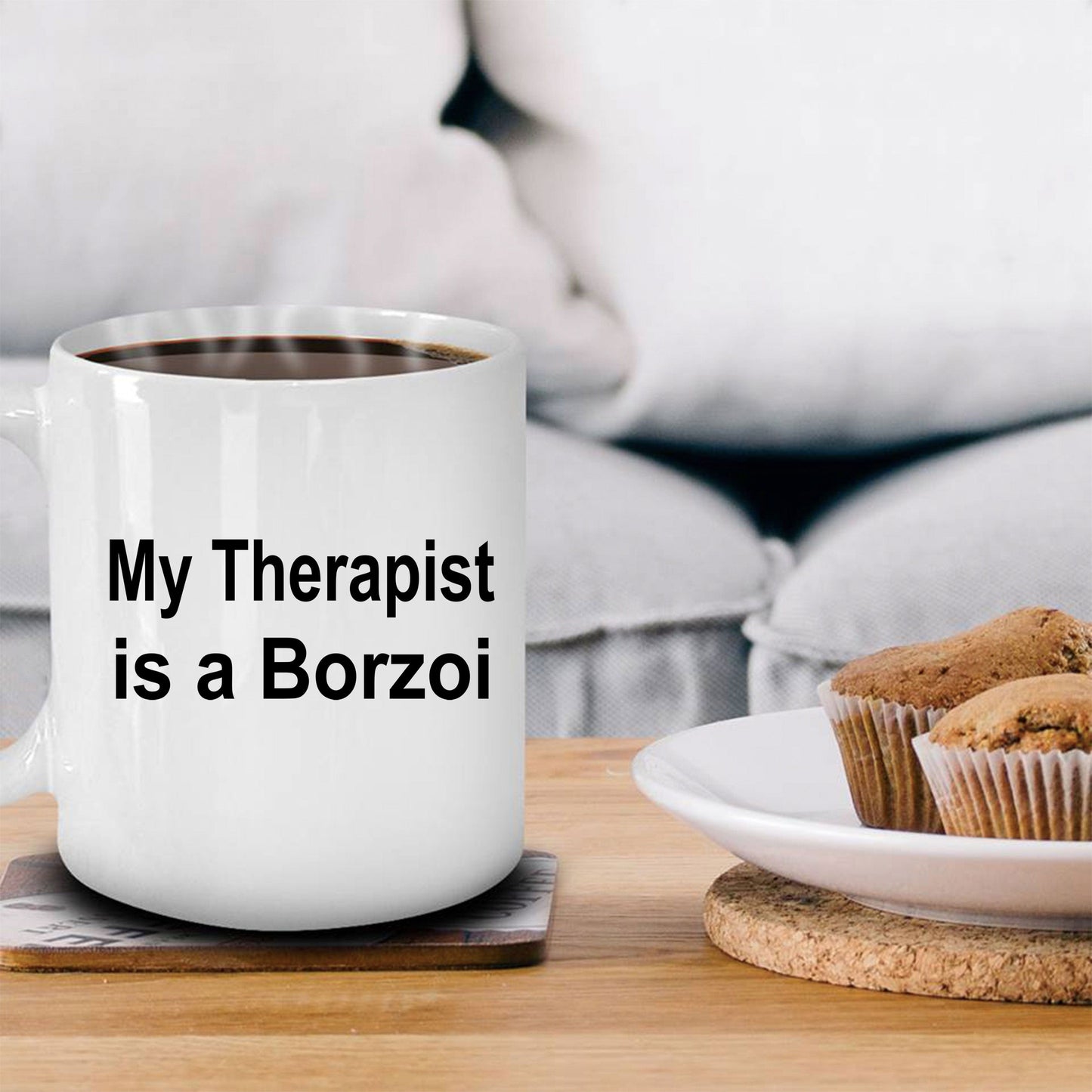 Borzoi Dog Therapist Coffee Mug