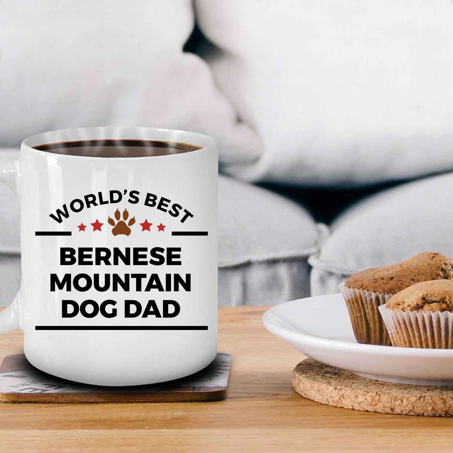 Bernese Mountain Best Dog Dad Coffee Mug