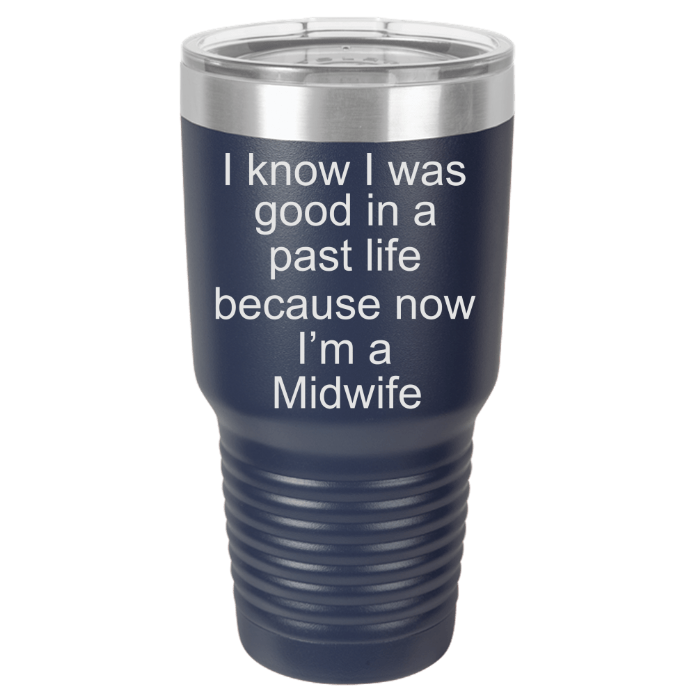 Midwife Gift Polar Camel - 30 oz Ringneck Tumbler {Laser Etched No Colored Art}