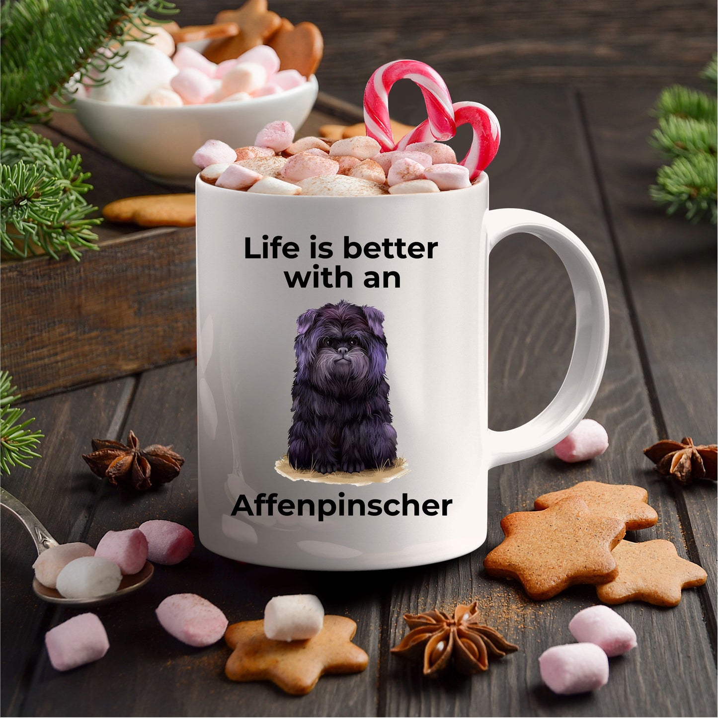 Affenpinscher Dog Coffee Mug - Life is better with an Affenpinscher