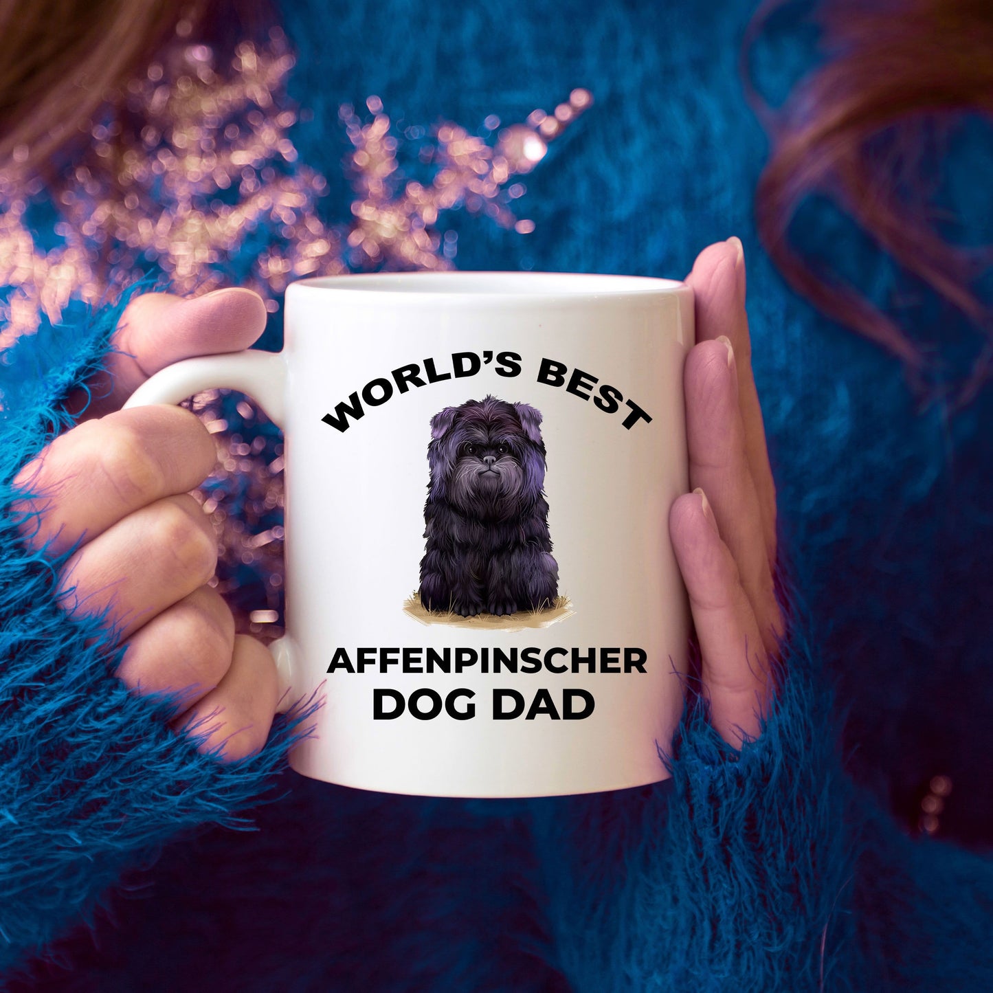 Affenpinscher Dog Best Dad Coffee Mug