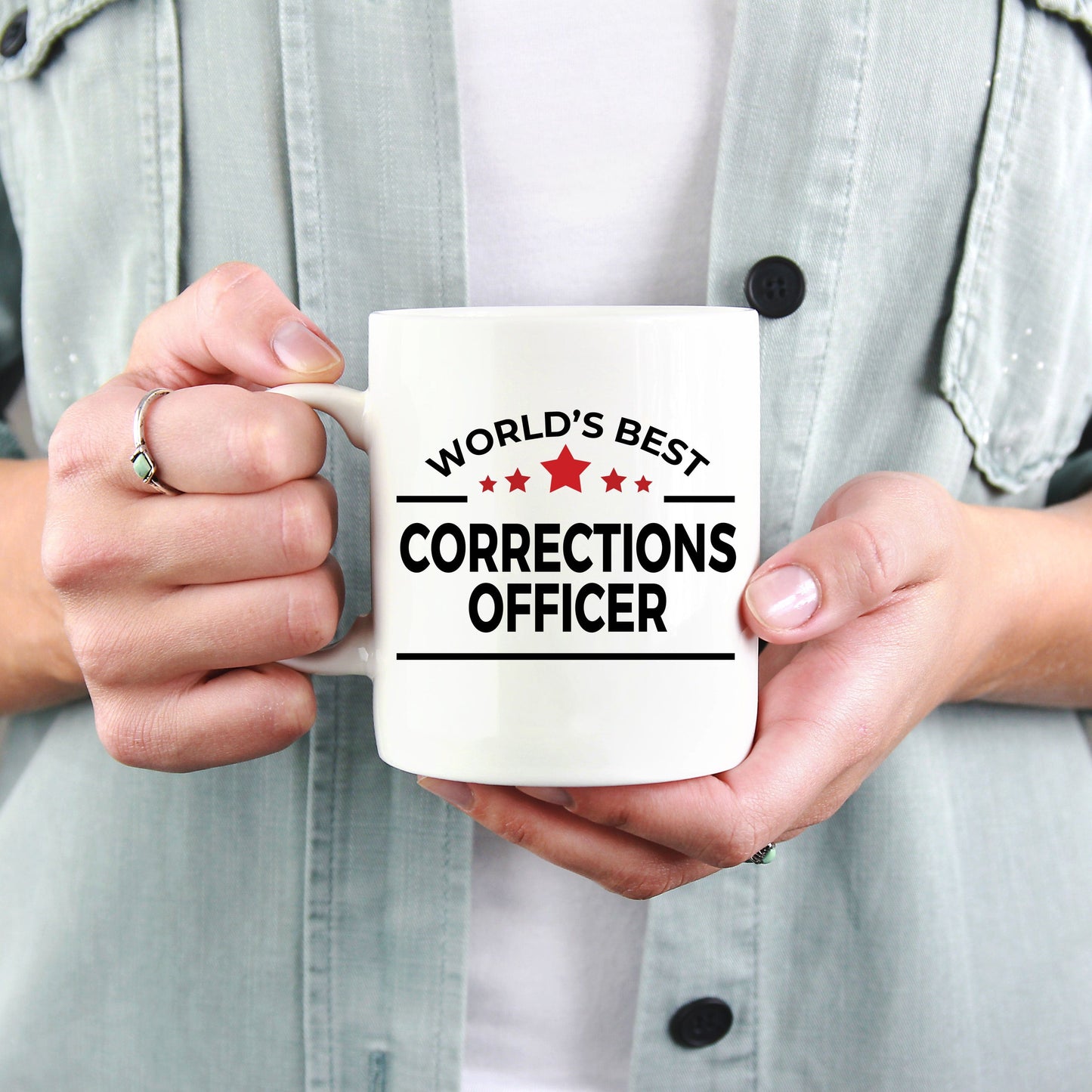 Corrections Officer Gift World's Best Birthday Father's Day Mother's Day White Ceramic Coffee Mug