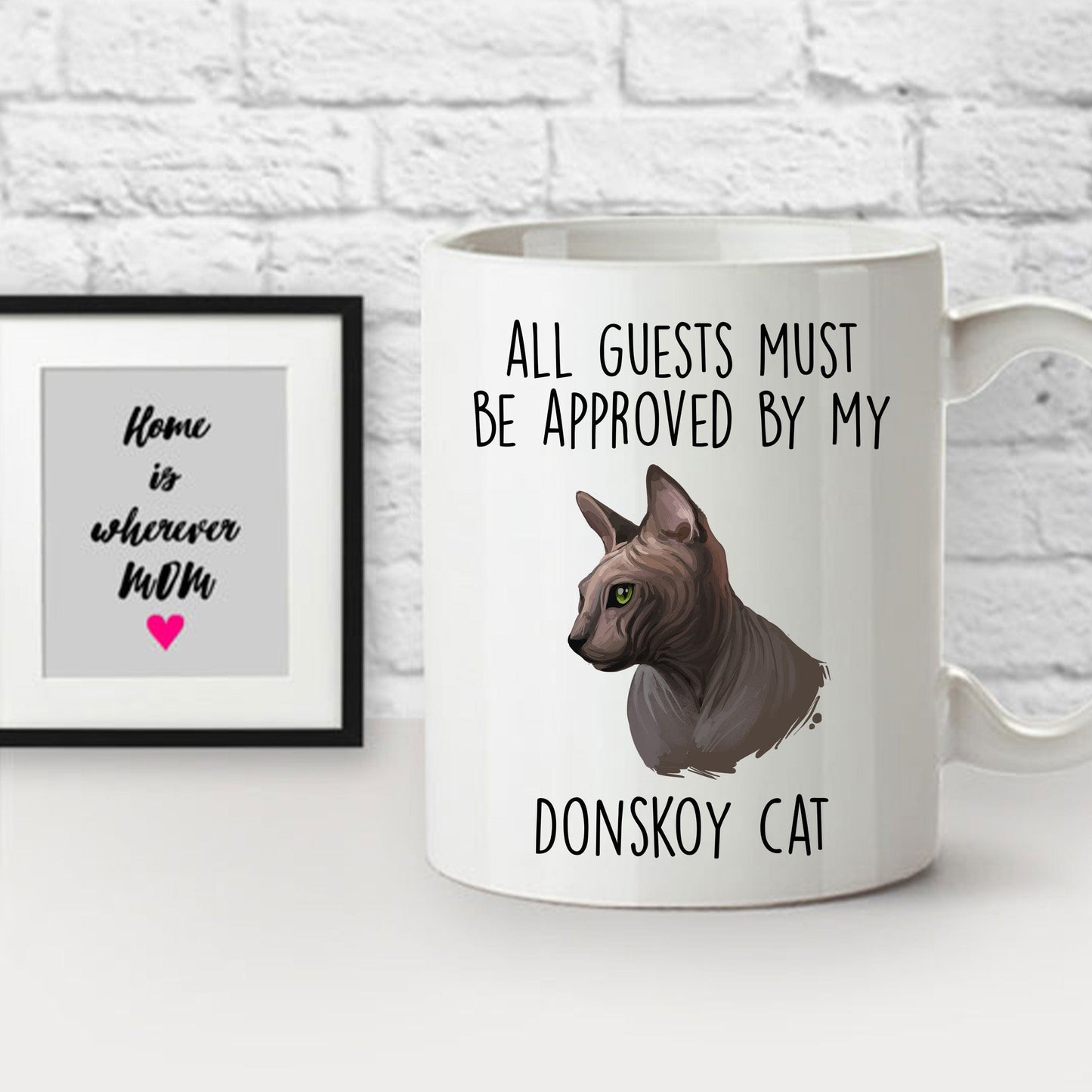 Donskoy Cat Funny Coffee Mug - All Guests Must Be Approved