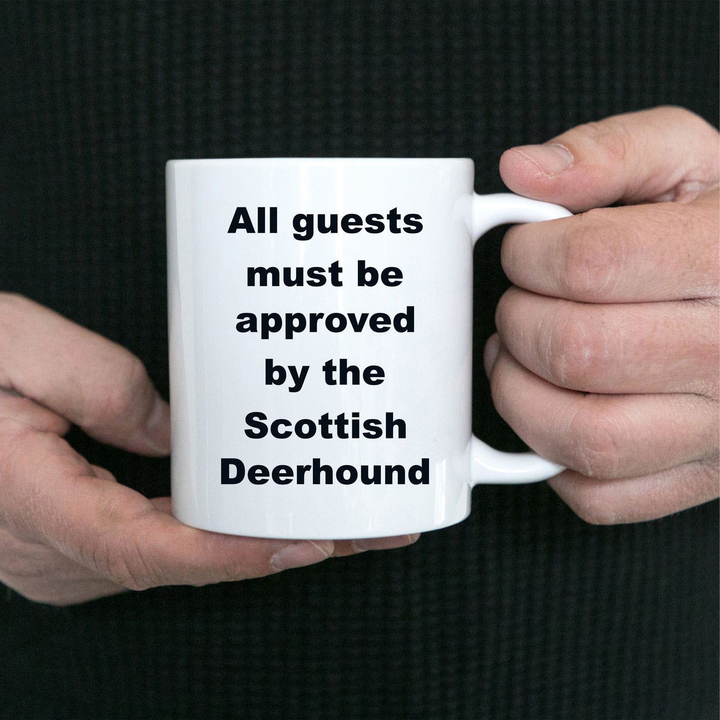 Scottish Deerhound Coffee Mug - All guests must be approved