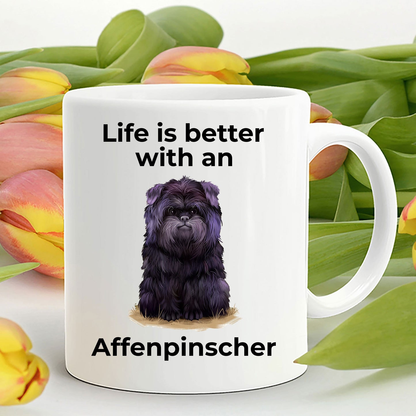 Affenpinscher Dog Coffee Mug - Life is better with an Affenpinscher