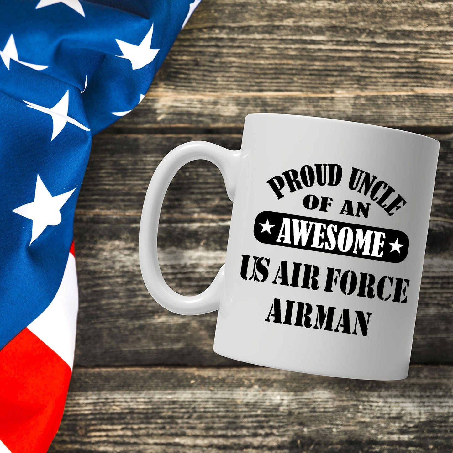 US Air Force Airman Proud Uncle Coffee Mug