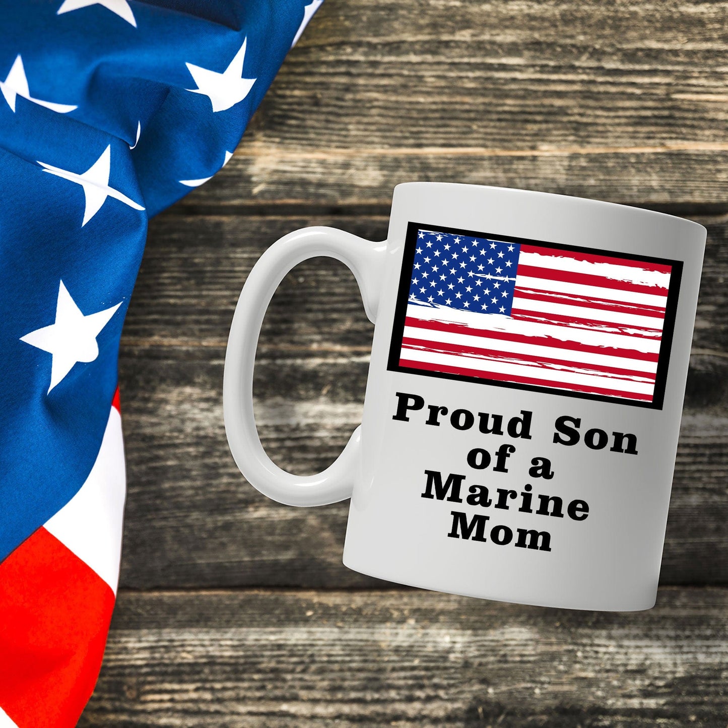 Proud Son of a Marine Mom Coffee Mug