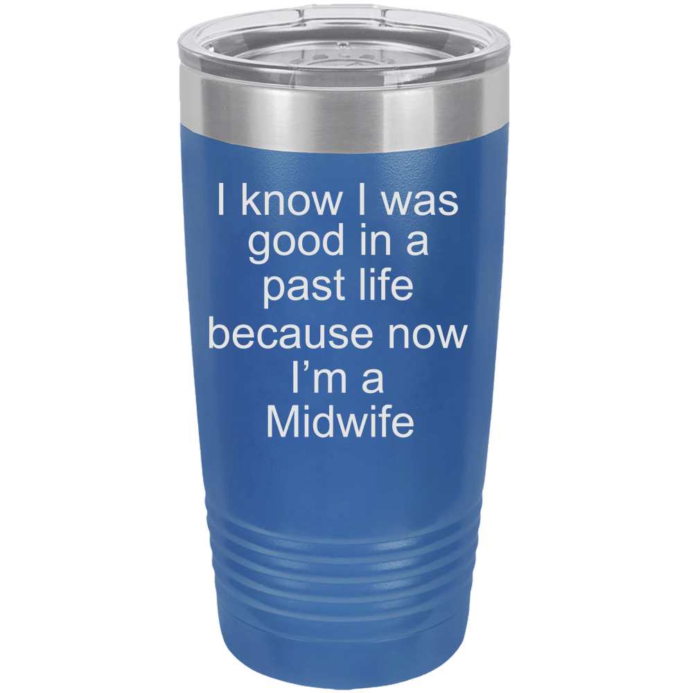 Midwife Polar Camel - 20 oz Ringneck Tumbler {Laser Etched No Colored Art}