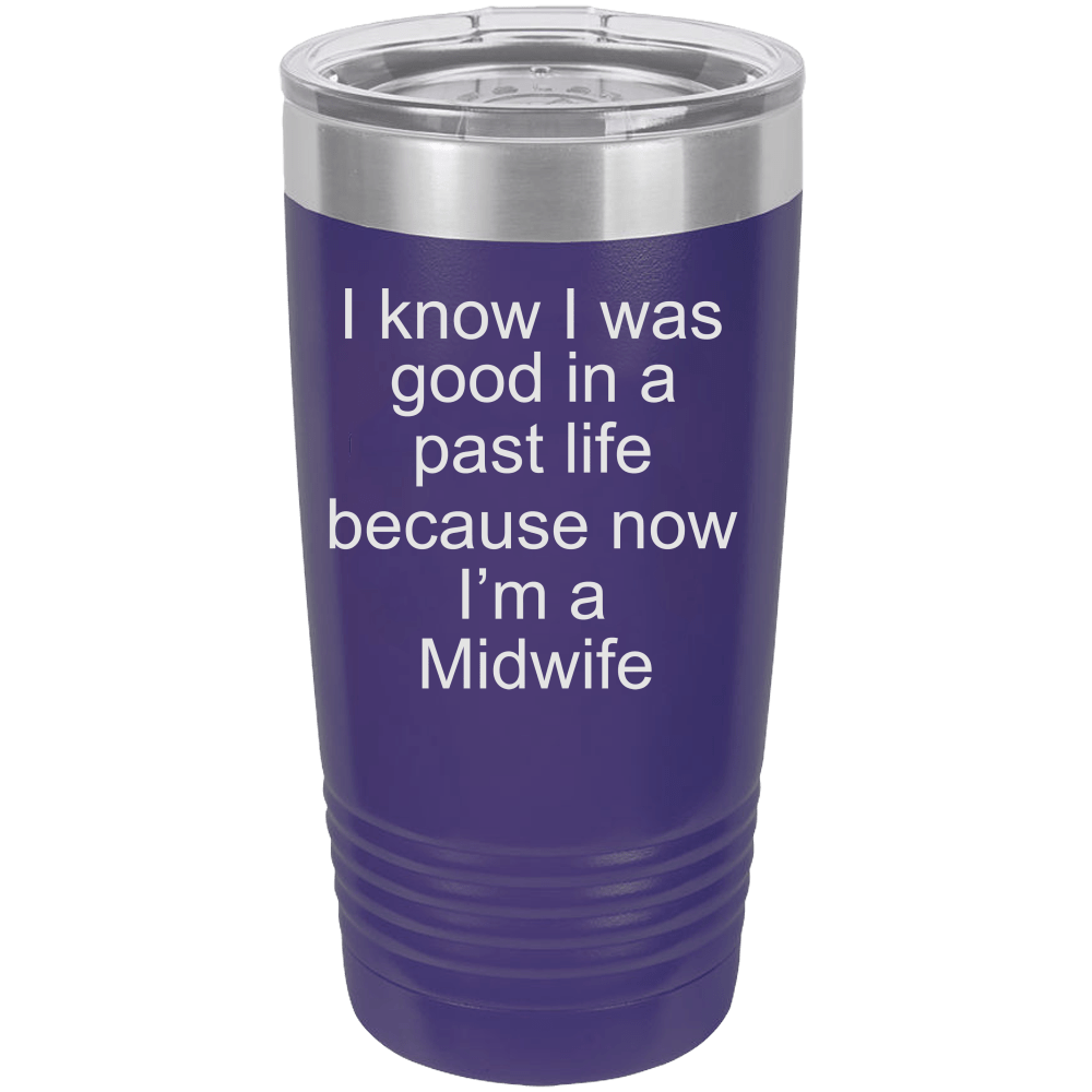 Midwife Polar Camel - 20 oz Ringneck Tumbler {Laser Etched No Colored Art}