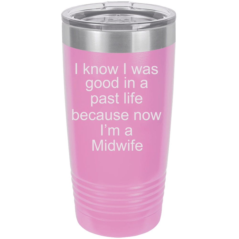 Midwife Polar Camel - 20 oz Ringneck Tumbler {Laser Etched No Colored Art}