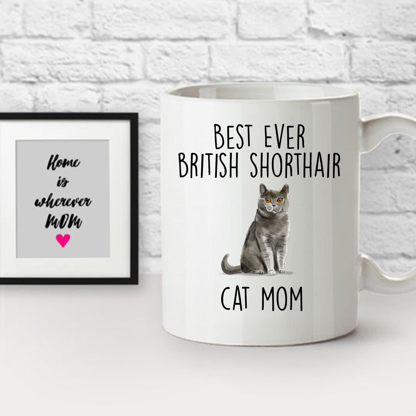 British Shorthair Cat Mom Ceramic Coffee Mug