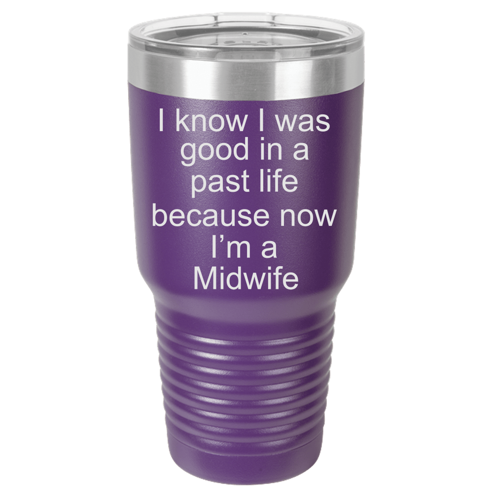 Midwife Gift Polar Camel - 30 oz Ringneck Tumbler {Laser Etched No Colored Art}