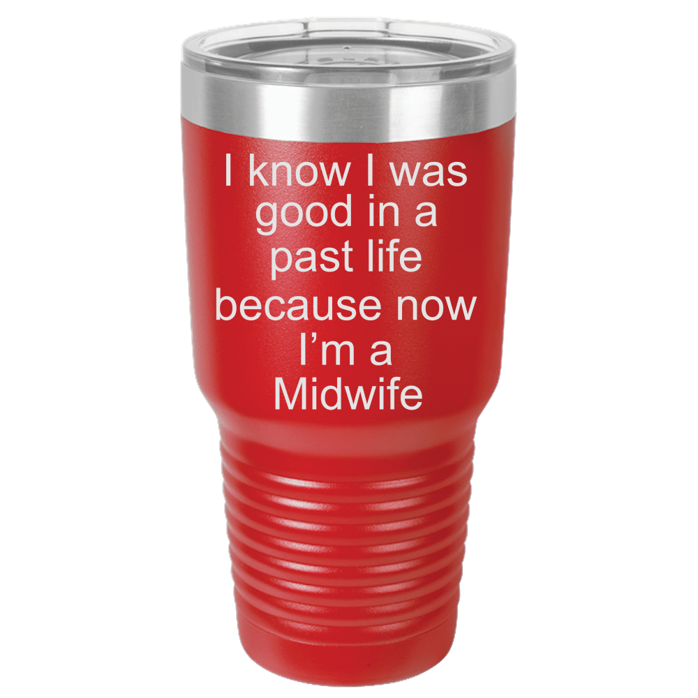 Midwife Gift Polar Camel - 30 oz Ringneck Tumbler {Laser Etched No Colored Art}