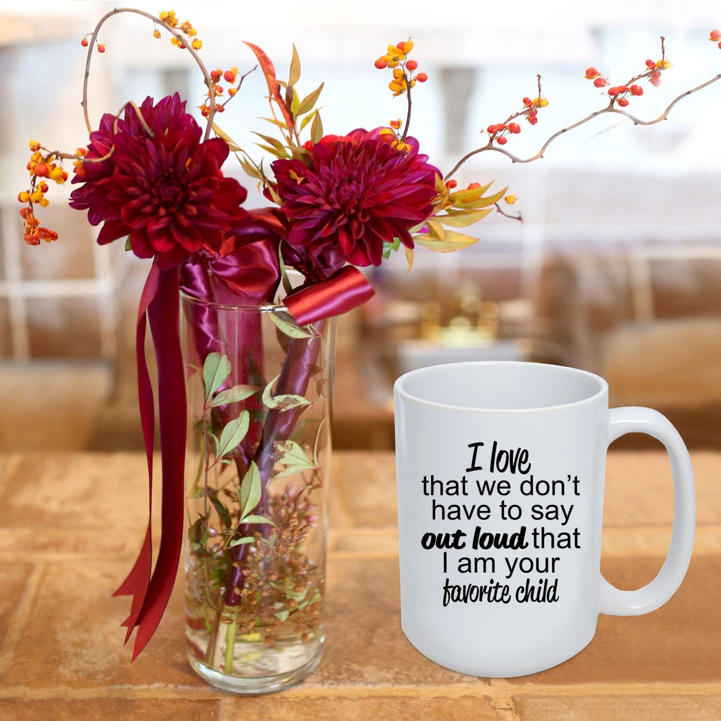 Favorite Child to Mother or Father Mug - Perfect Gift for Mother's Day or Father's Day