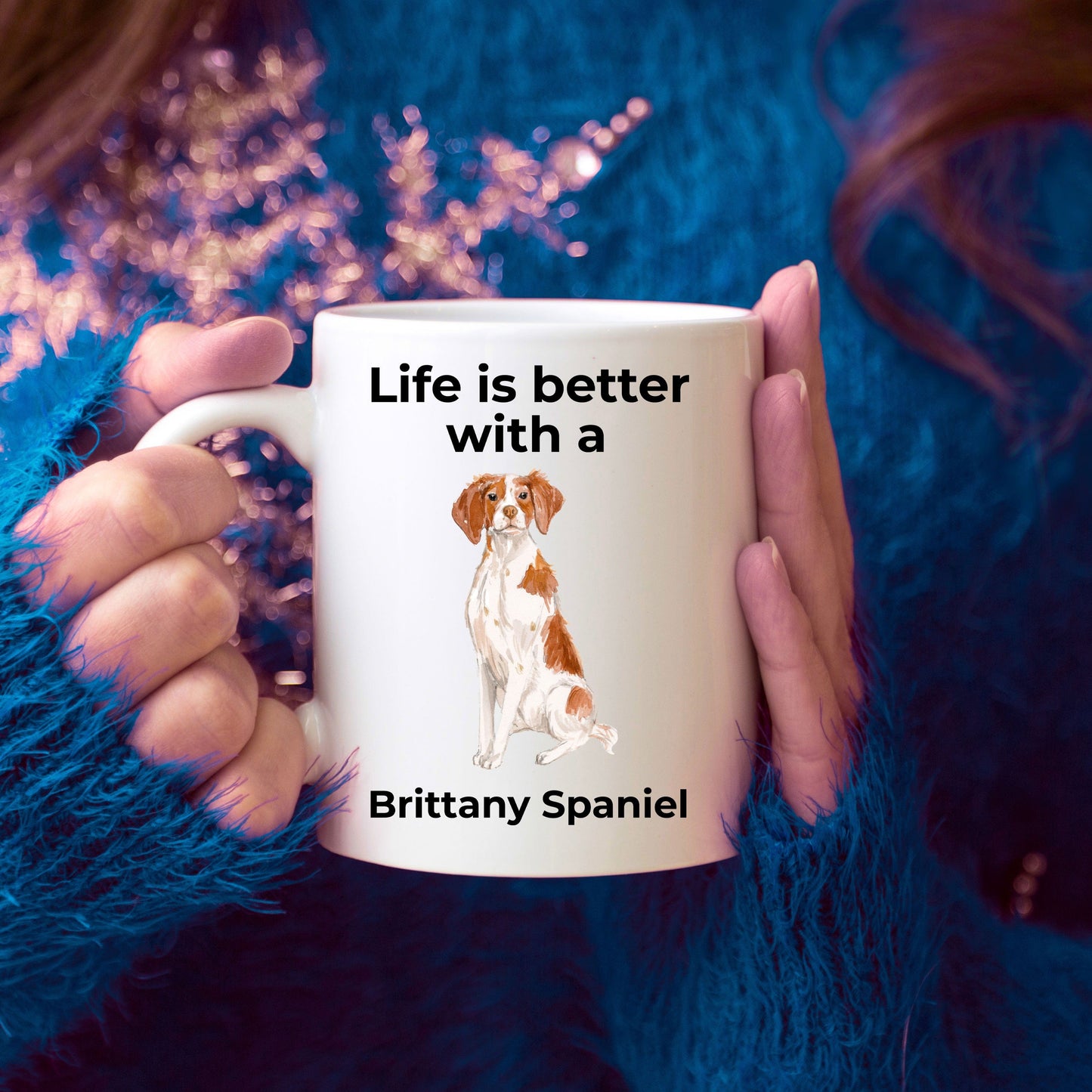 Brittany Spaniel Coffee Mug - Life is Better