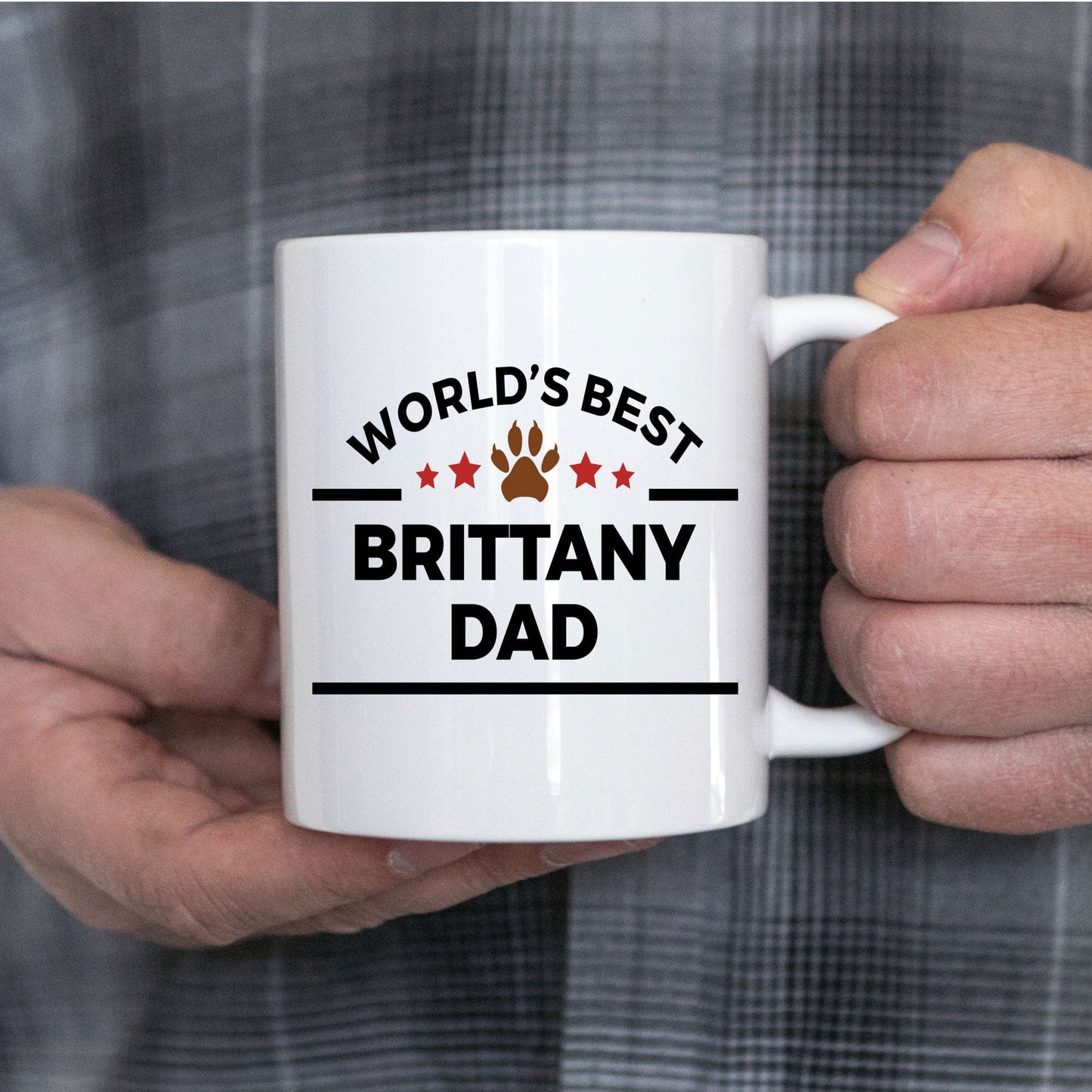 Brittany Dog Dad Coffee Mug