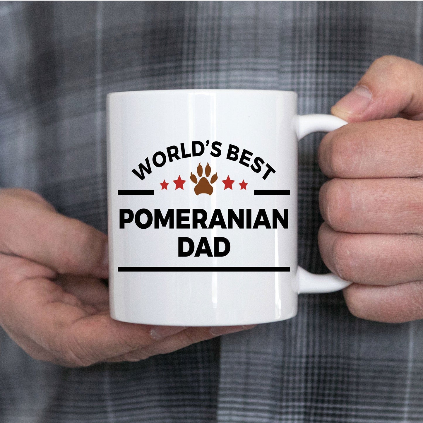 Pomeranian Dog Dad Coffee Mug