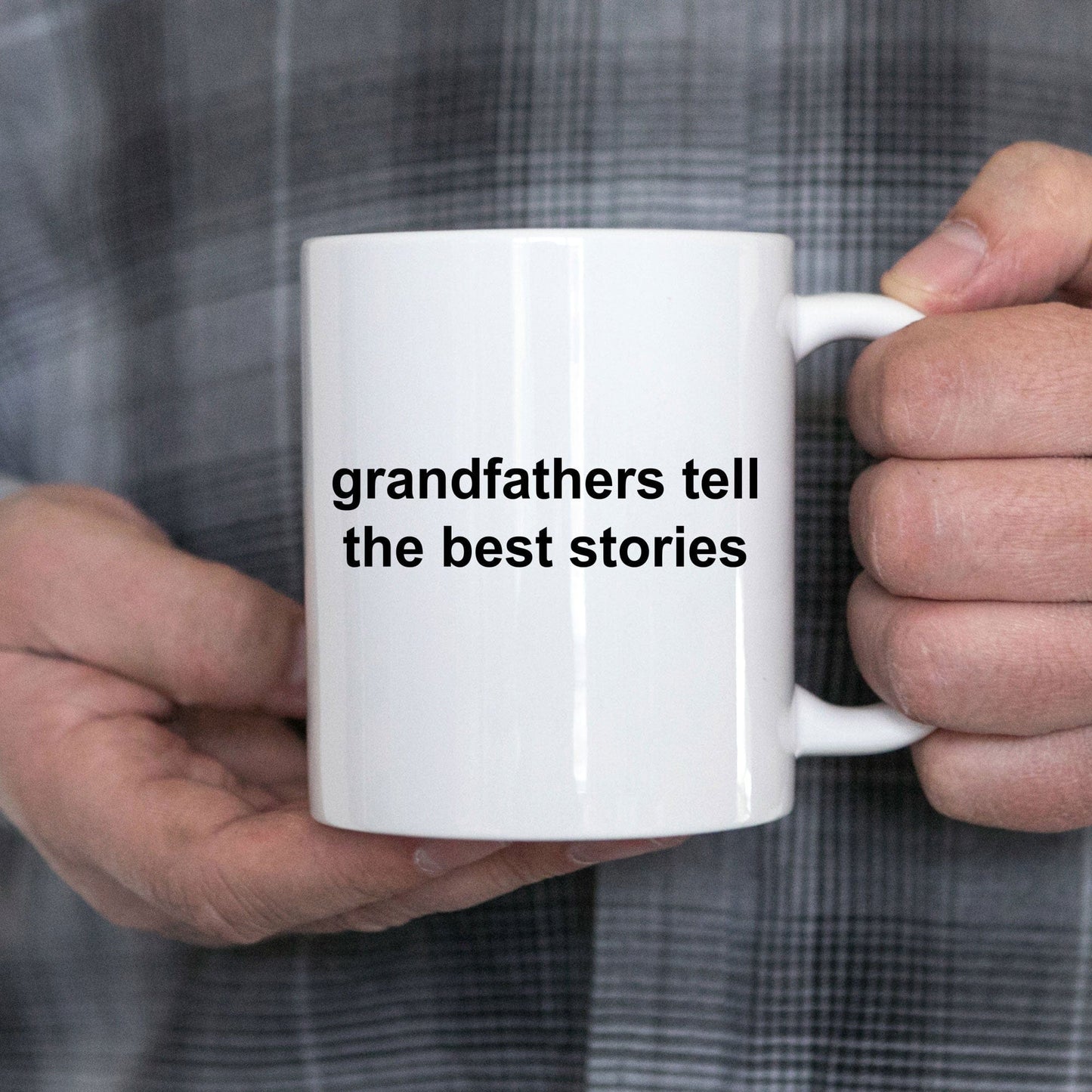 Grandfathers Tell the Best Stories Coffee Mug Makes a Great Gift for Father's Day or a Birthday