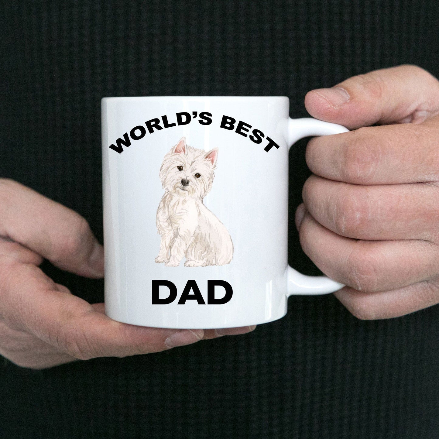 West Highland Terrier Best Dad Coffee Mug